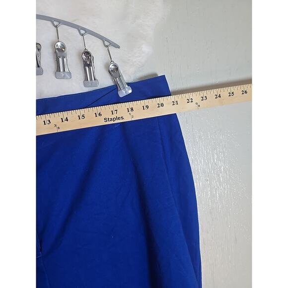 Lane Bryant Womens Blue Double Buttons Pockets Casual Pants Size 22 - Picture 5 of 7